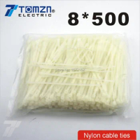 100pcs 8mm*500mm Nylon cable ties