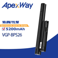 Apexway 11.1v Laptop Battery VGP-BPL26 BPS26 for Sony VAIO VPC-CA VPC-CB VGP-BPS26 VGP-BPS26A SVE141100C EG EL EK EH vgp bps26