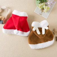 Pet Dog Cat Christmas Clothes Deer Cape Antler Shawl Cloak Christmas Costume Reindeer Cape