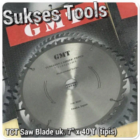 COD - 7” x 40 T tipis Mata Gergaji Potong Kayu GMT Circular Saw Blade
