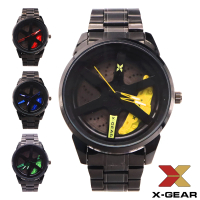 X-GEAR Watch ORIGINAL 50m Waterproof Stainless Steel Chain Strap Car Rim Watch Men Jam Tangan Lelaki