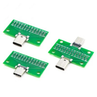 USB 3.1 Connector Type-C Adapter Plate PCB Board Female Male Head Convertor 2*13P to 2.54MM Transfer Test Board USB3.1 Module