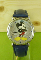 【震撼精品百貨】米奇/米妮_Micky Mouse~手錶~銀藍插腰圖案