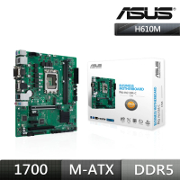 【ASUS 華碩】PRO H610M-C-CSM 主機板+美光 D5 16G 4800 DDR5 記憶體(組合2-4)