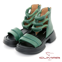 【CUMAR】厚底羅馬涼鞋(綠色)