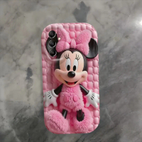 Phone Case - Cute Pink Minnie Mouse Stuffed Toy Phone Cover Compatible with Various for Samsung Gala