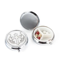 1000pcs Metal Pill Box Organizer Medicine Organizer Container Case Round Jewellery Storage Pocket Portable