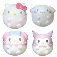 【小禮堂】Sanrio 三麗鷗 陶瓷造型碗附蓋 全身款 Kitty 美樂蒂 酷洛米 大耳狗(平輸品)