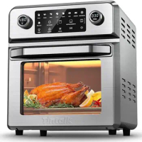 TINTALK-Air Fryer Toaster Oven, 16-Quart, 10-in-1 Airfryer Oven Combo, 1700W, Large Air Fryer, Convection Countertop