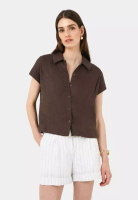 FORCAST Ami Linen Collar Shirt