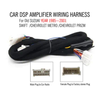Car DSP Amplifier Wring harness for old SUZUKI cars SWIFT /CHEVROLET METRO /CHEVROLET PRIZM year 1985 to 2001
