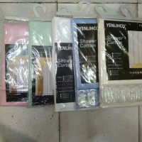 tirai shower 180cm hijau - model tirai shower 180cm berkualitas   -