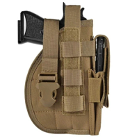 Tactical Molle Belt Gun Holster, Universal Adjustable Pistol Holsters with Mag Pouch Fits S&amp;W M&amp;P M1911 Glock 17 19 Beretta 92F
