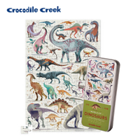 (6歲以上) 美國 Crocodile Creek 鐵盒圖鑑拼圖-恐龍世界 (150片)