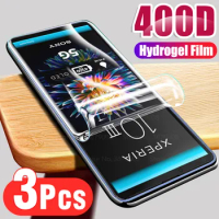 3Pcs Full Cover hydrogel film For Sony Xperia 5 10 III Screen Protector For Xperia10 Xperia 1 II Xperia5 III Protective Films