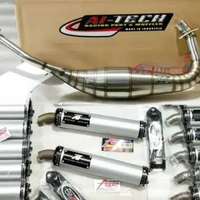 Knalpot Aitech stainles x2 Leher L Cobra & standar Ninja R RR Ninja RR/ZX StndarPerut Sja