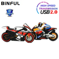 BiNFUL Pendrive Motorbike Usb Flash Drive USB 2.0 Flash Memory Card 4GB 8G 16G 32GB Pen Drive 64G 128GB 256GB Flash Memory Stick