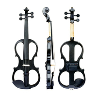 全新 EV-44A 電子小提琴 楓木實木 高級八角弓 中級四方盒 可接耳機練習【唐尼樂器】