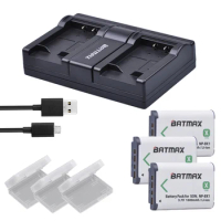 3x NP-BX1 NP BX1 Batteries AKKU + USB Charger for Sony HDR-AS200v AS20 AS15 AS100V DSC-RX100 X1000V WX350 RX100 RX1 RX100ii