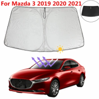 Car Sun Visor Windshield sunshade Auto Front Window Sun Shade Car Windshield Visor Cover For Mazda 3 2019 2020 2021 Accessories
