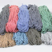 Wholesale 5mm Colorful Cotton Rope Baker Twine Cord Crafts Twine Macrame Cord String DIY Handmade Home Craft Decoration 80meter