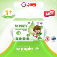 Gạc Rơ Lưỡi DR.PAPIE 1+ Làm Sạch Răng, Lưỡi, Nướu, Phòng Sâu Răng Cho Bé - 30Gói/Hộp