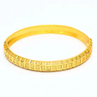 Big Circle Dubai/African Bangle Gold Color Bracelet/Bangle Fashion Jewelry For Women Men Gifts