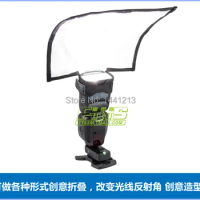 Bendable Bounce Flash Reflector Diffuser Bender Softbox For 580EX II YongNuo YN-560 II III YN-568 550EX430EX SB-800 SB-600