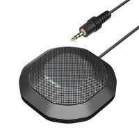 USB Conference Microphone 360° Omnidirectional Condenser Computer PC Mic Compatible with Windows MacOS for PC Laptop