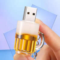 Reka Bentuk Botol Plastik Bir Kreatif Tersuai USB Disk 1GB 2GB 4GB 8GB 16GB 32GB 64GB 128GB 2TB Pema