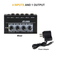 EPXCM MU-400 4-Channel Mixing Console Digital Audio Mixer Recording DJ Network Live Broadcast Karaoke mixer audio