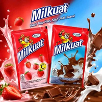 milkuat bantal pouch 50ml rasa cokelat dan stroberi stroberi