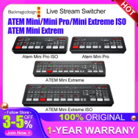 Blackmagic Design ATEM Mini/Mini Pro/ Mini Extreme ISO/ATEM Mini Extrem Live Stream Switcher Multi-view w Recording New Features