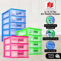 Twins Dolphin 3/4/5 Tier A4 Document Drawer Plastic A4 Drawer| Twin Dolphin 3/4/5 Tier A4 Document D