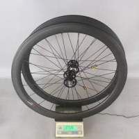 Novatec-Fixed Gear Wheels for Track Bike, 50mm Clincher Carbon Wheels, 700C Wheelset, Track Bike