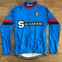 SPRING SUMMER SALVARANI TEAM RETRO CLAASIC ONLY LONG SLEEVE CYCLING JERSEY CYCLING WEAR ROPA CICLISMO SIZE XS-4XL