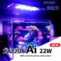 Zetlight-aquq WiFi LED lamp za1201ai, Full Spectrum seawater coral, through app control light