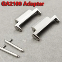 Stainless Steel Adapter For Casio G-Shock GA2100 GA-2100 Quick Release Watch Band Switch Spring Bars Strap Link Pin Connector