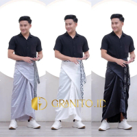 Granito.id - Sarung srikandi dan senopati pant etnik unisex  pria wanita sarung rok lilit tenun asli
