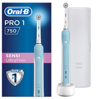 -=德國歐樂B=- Oral-B 德國製 充電式 Pro 750 3D電動牙刷 黑色/藍色 特別版  Pro2 2000