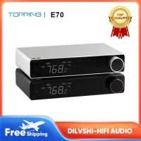 TOPPING E70 ES9028Pro DAC XU316 RCA XLR Output Decoder with Remote Control Support DSD512 PCM768kHz Decoding