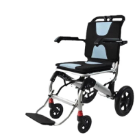 Aluminum alloy wheelchair, foldable, lightweight, small, elderly specific travel, portable, and simple elderly hand push scooter