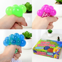 Gags &amp; Practical Jokes Autism Mood Squeeze Relief Toy Squishy Novelty Anti Stress Face Reliever Grape Ball Novelty &amp; Gag Toys