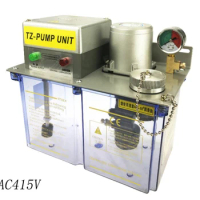 CE AC415V AC380V electric lubrication oil grease pump gear lubricator oiler pressure relief valve PLC control 4L CNC machine