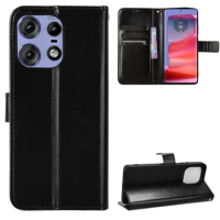 For Motorola Edge 50 Pro Luxury Leather Flip Wallet Phone Case For Motorola Moto Edge 50 Pro Case Stand Function Card Holder