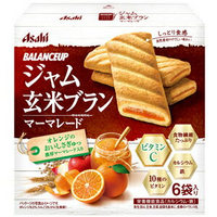 大賀屋 日本製 玄米 糙米 橘子 夾心 果醬 餅乾 零食 零嘴 營養補充 六入 正版授權 J00015665