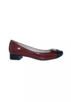 TORY BURCH Pre-Loved TORY BURCH Dark Red Patent Leather Low Heels