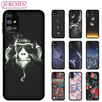 JURCHEN Silicone Phone Case For Samsung Galaxy M31S Fashion Cute Cartoon Painting For Samsung M31S M317F/DS TPU Thin Back Cover