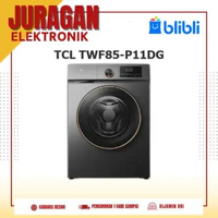 TCL TWF85-P11DG MESIN CUCI P11 Front Loading 8 kg Steam EBS Hygiene Steam Guard Wash MAGIC Flow TWF8