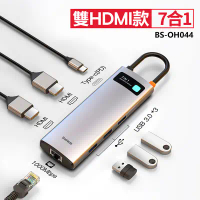 結帳再折⭐Baseus倍思 金屬微光系列7合1多功能Type-C Hub擴展塢BSOH044